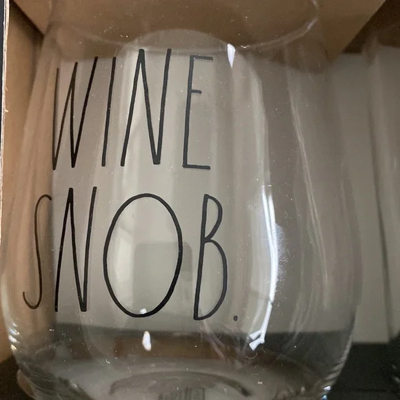 New in Box RAE DUNN wine and beer glass set - Picture 3 of 8